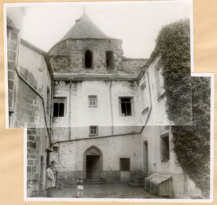 cour intérieure, façade sud