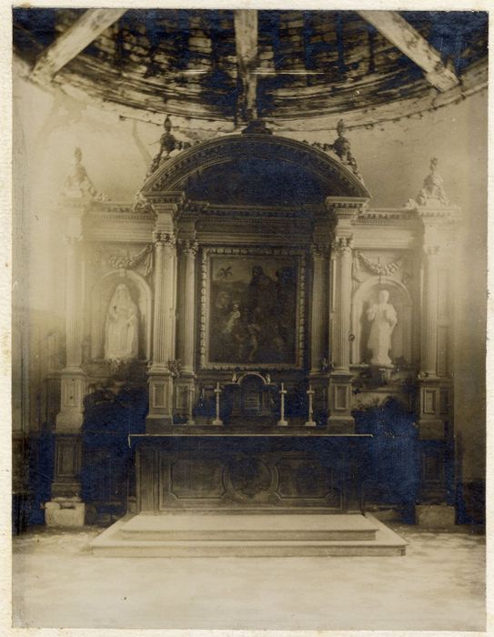 maître-autel, retable, tableau : Sainte Famille