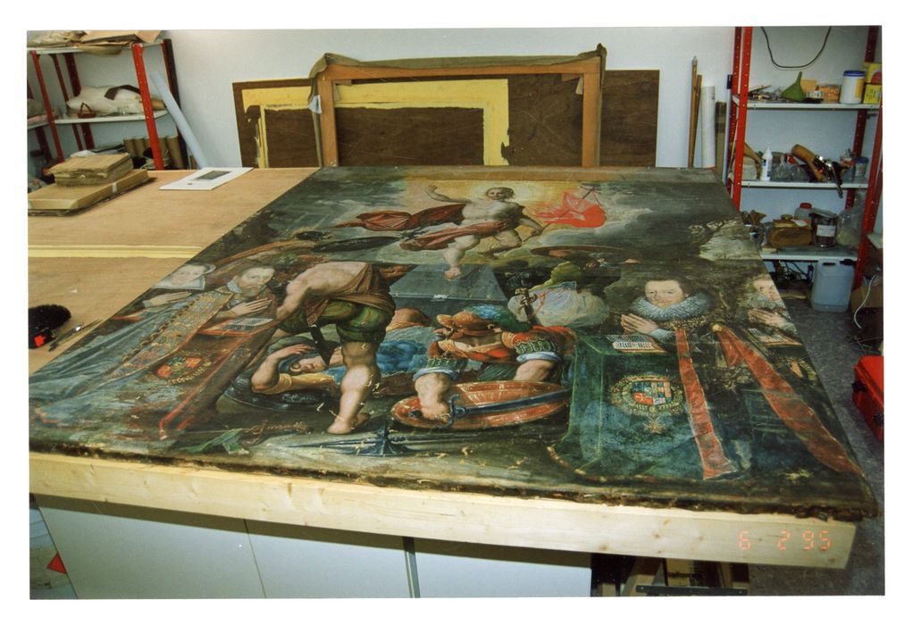 tableau : Résurrection, avec des membres de la famille de Bueil