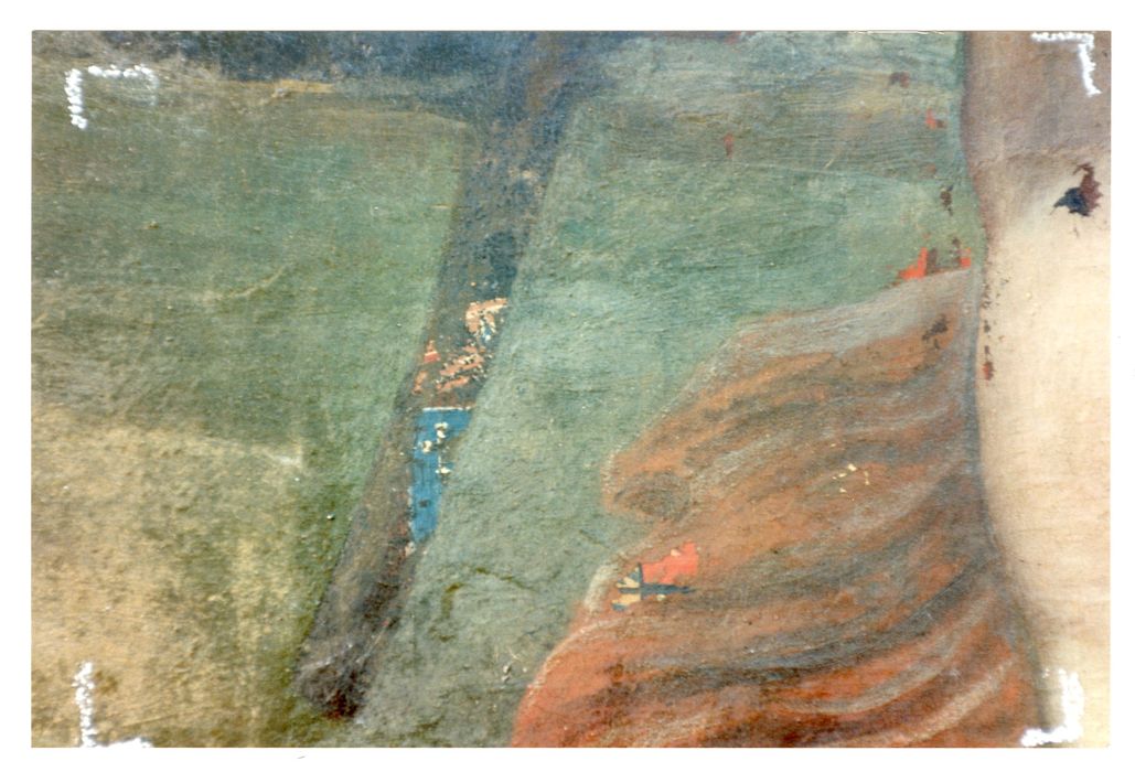 tableau : Résurrection, avec des membres de la famille de Bueil, détail