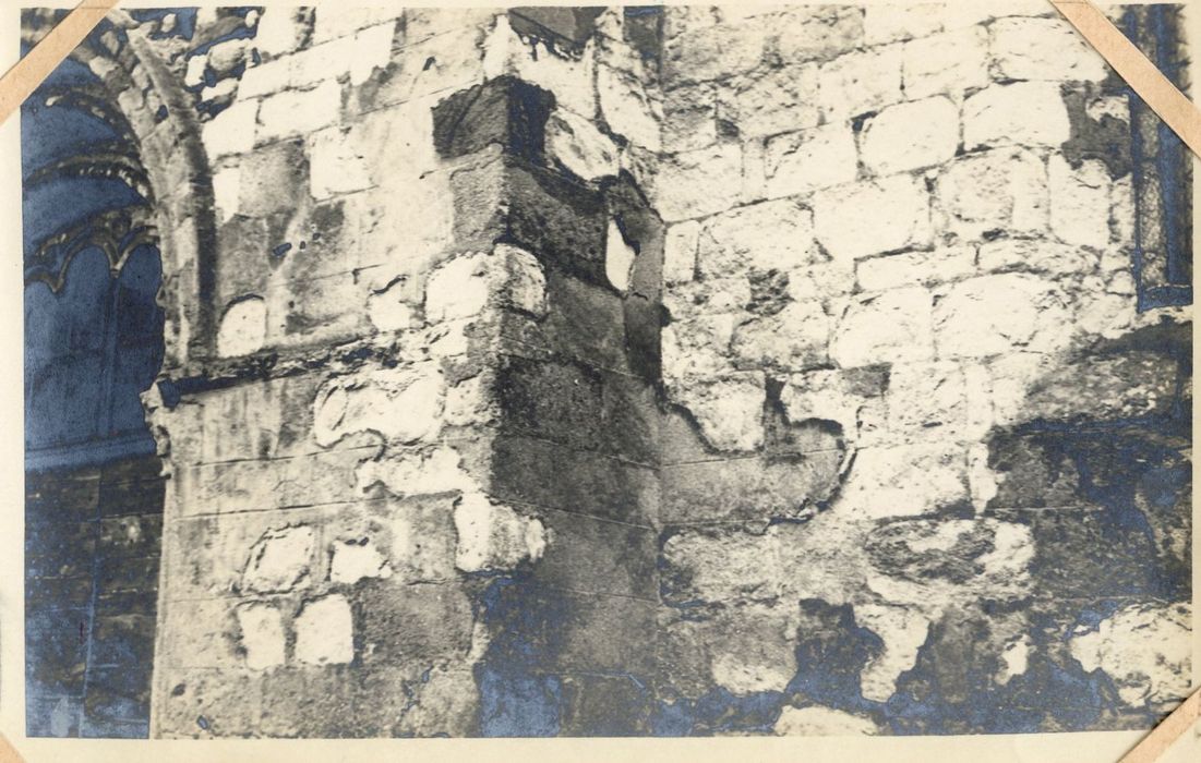 façade ouest, détail des maçonneries