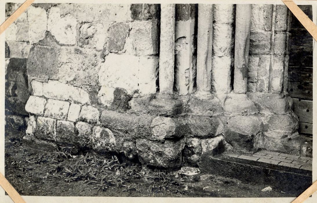 façade ouest, détail des maçonneries