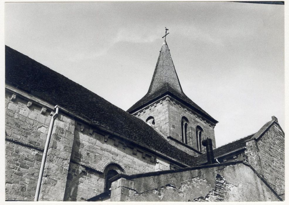clocher, élévations sud et ouest