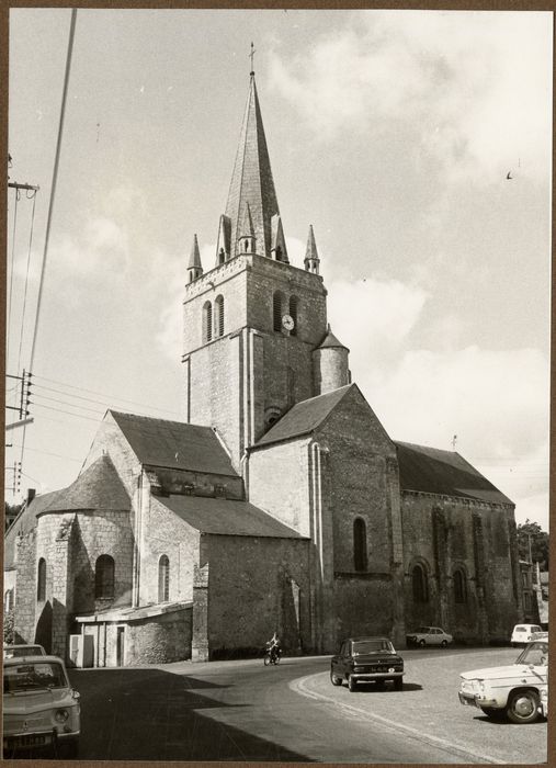église abbatiale, façade latérale nord