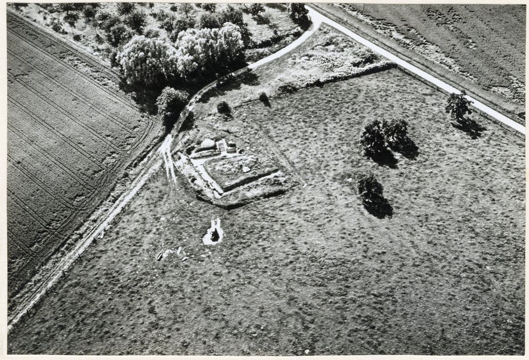 vue aérienne du site du théâtre