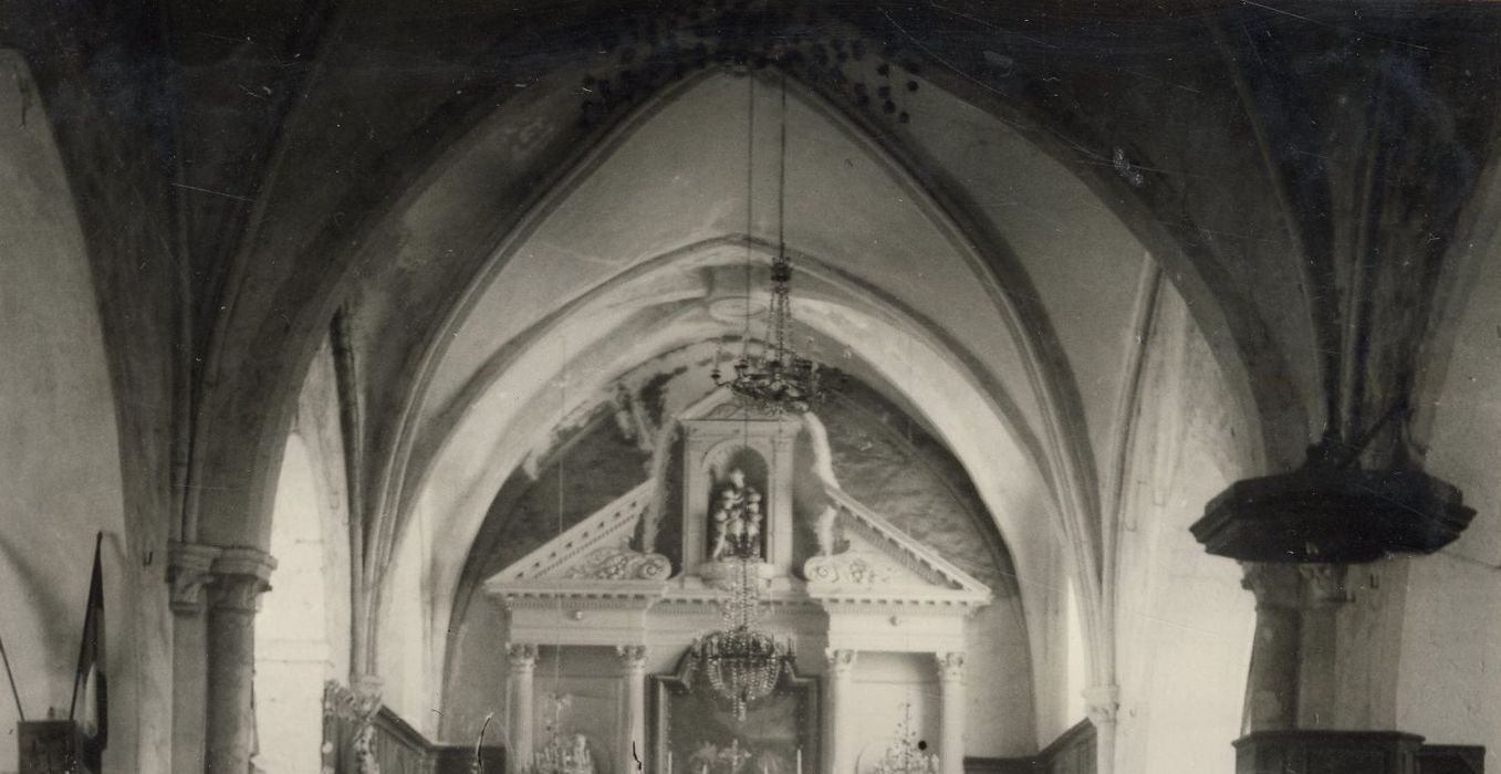 maître-autel, retable, tableau : Baptême du Christ