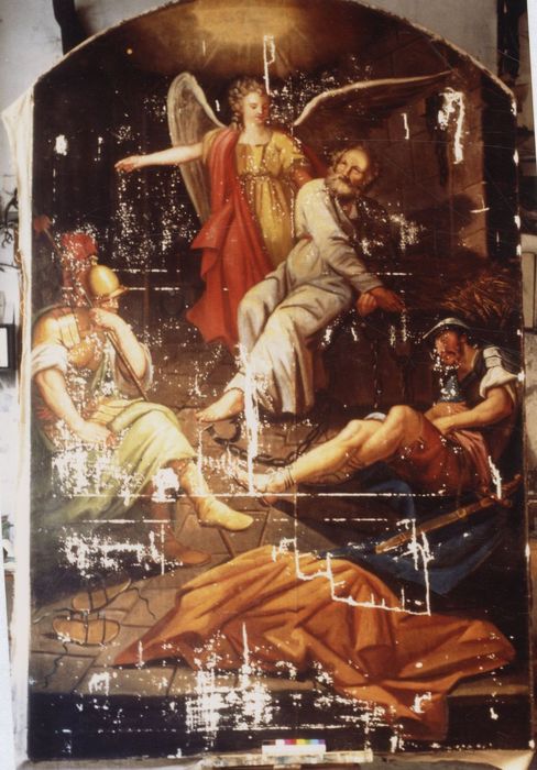 tableau : Délivrance de saint Pierre par un ange (la)