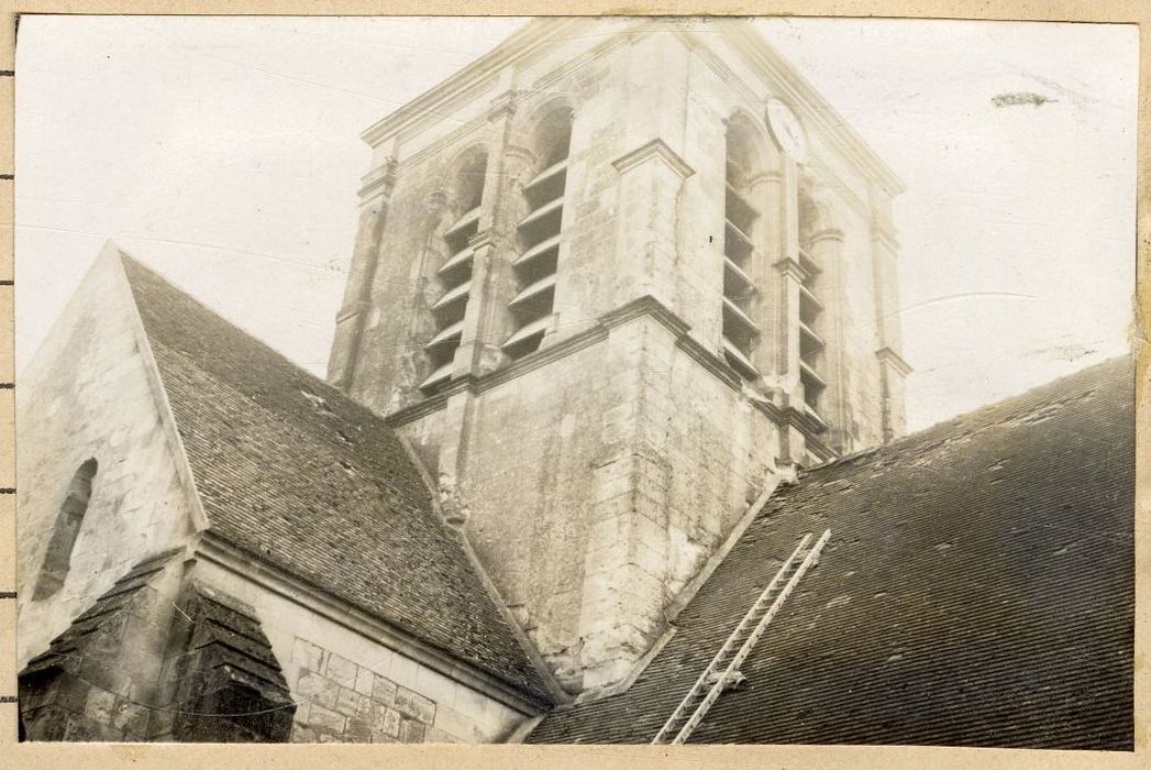 clocher, élévations sud et est