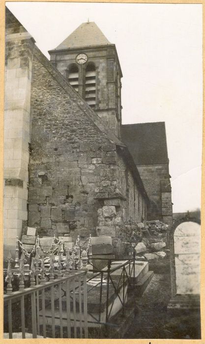 façade ouest, vue partielle