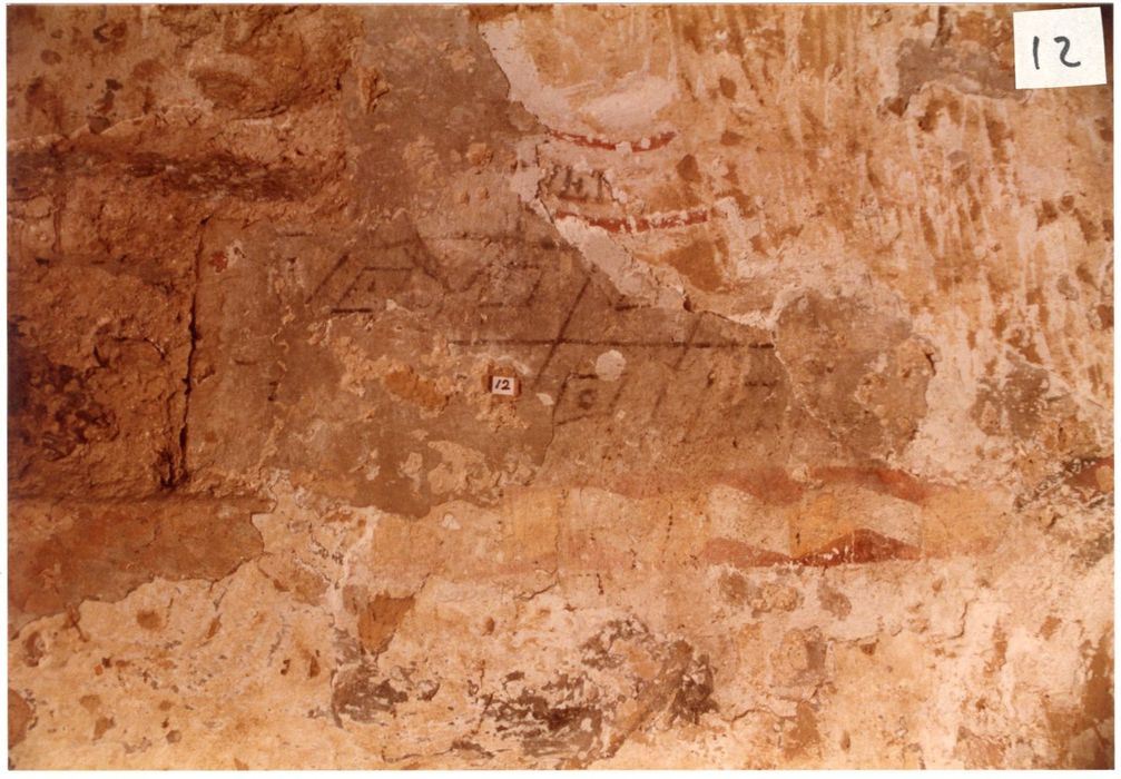 peinture monumentale, mur nord, registre supérieur (fragment)