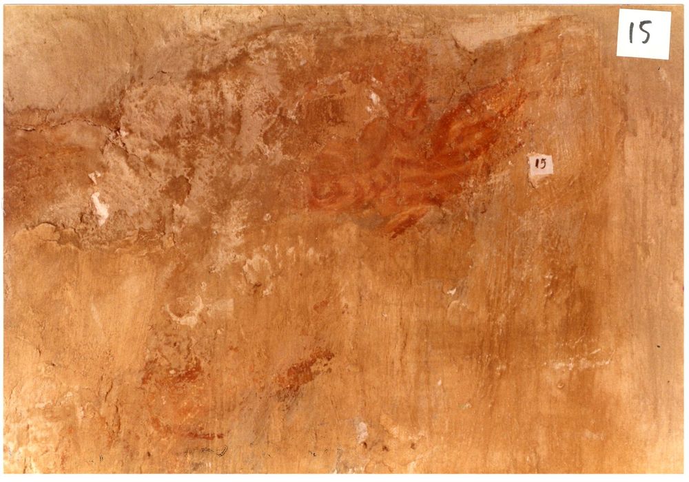 peinture monumentale, mur nord, registre supérieur (fragment)