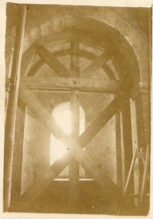 cintre de l’arc entre le transept sud et l’absidiole