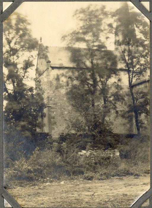 façade latérale sud, vue partielle