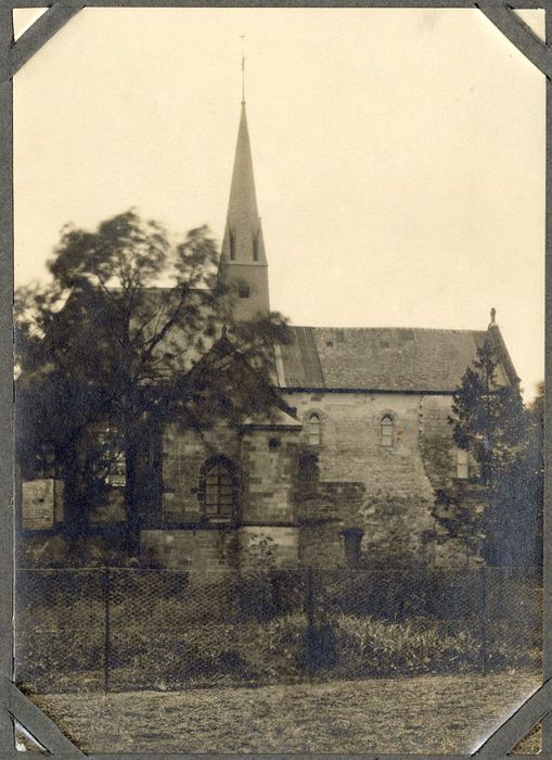 façade latérale nord, vue partielle