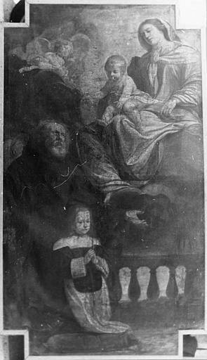 Tableau : 'Saint François de Paule vouant à la Vierge Mademoiselle de Brichanteau', huile sur toile