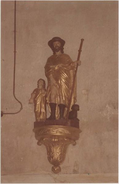 statue : saint Roch, vue générale