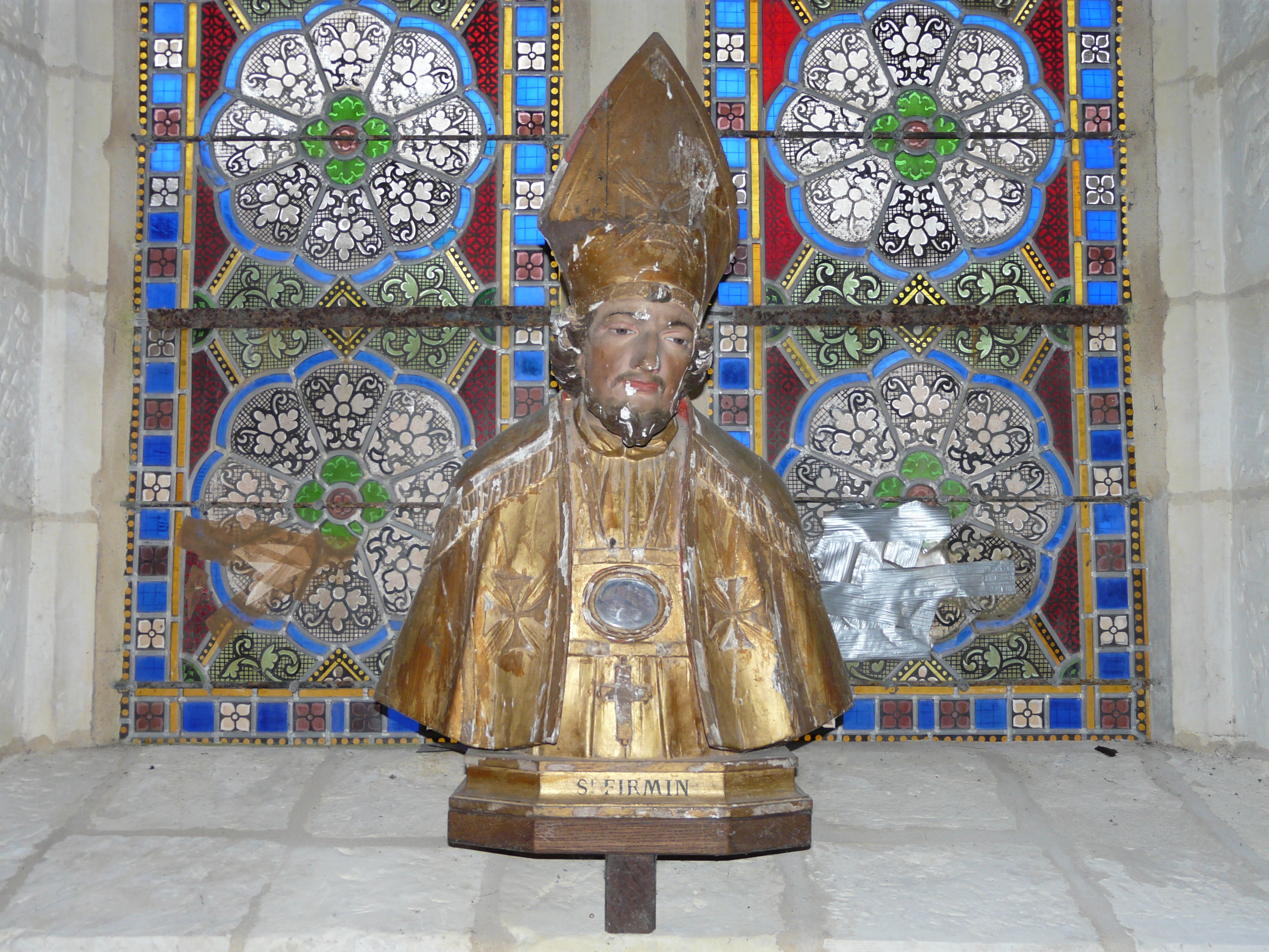 buste-reliquaire de saint Firmin et saint Loup, vue générale