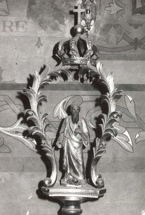 Bâton de confrérie : saint Paul ermite ou saint Fiacre - © Ministère de la Culture (France), Médiathèque du patrimoine et de la photographie, diffusion RMN-GP