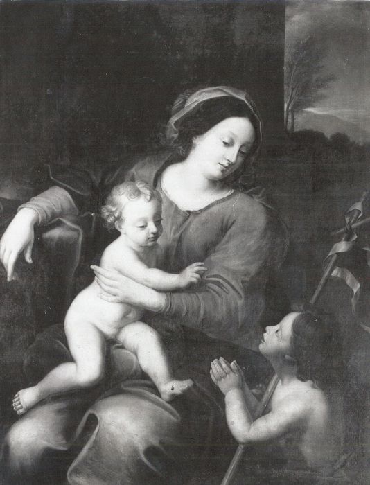 tableau : Vierge à l'Enfant avec saint Jean-Baptiste