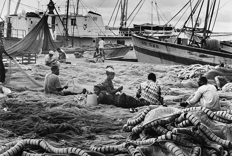 Le port, Abidjan (Côte d'Ivoire), 1969