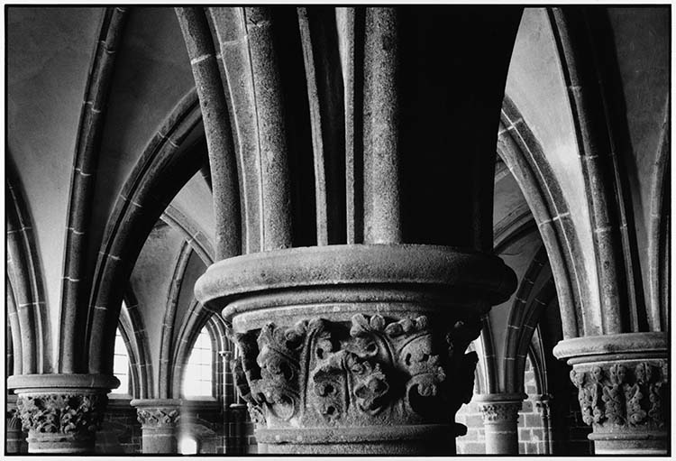 La salle des Chevaliers ou Scriptorium, Le Mont-Saint-Michel (Manche), 1996