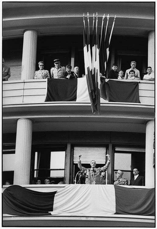Charles de Gaulle, Alger (Algérie), 1958