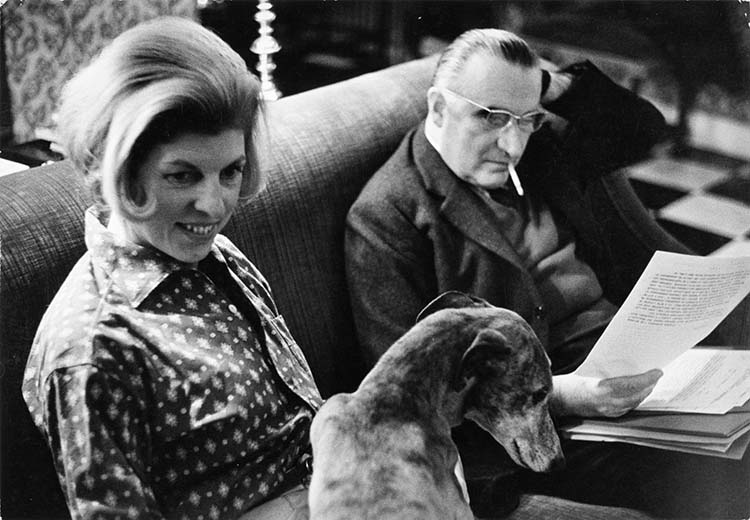 Claude et Georges Pompidou, Orvilliers (Seine-et-Oise), 1962