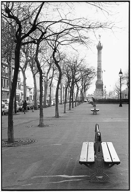 Génie de la Bastille et boulevard Richard-Lenoir, Paris, 1988