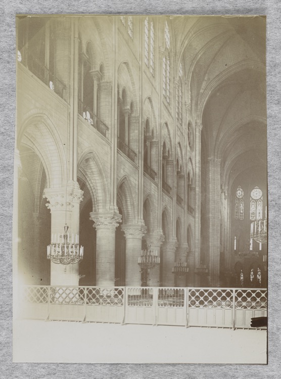 Élévation du côté nord de la nef