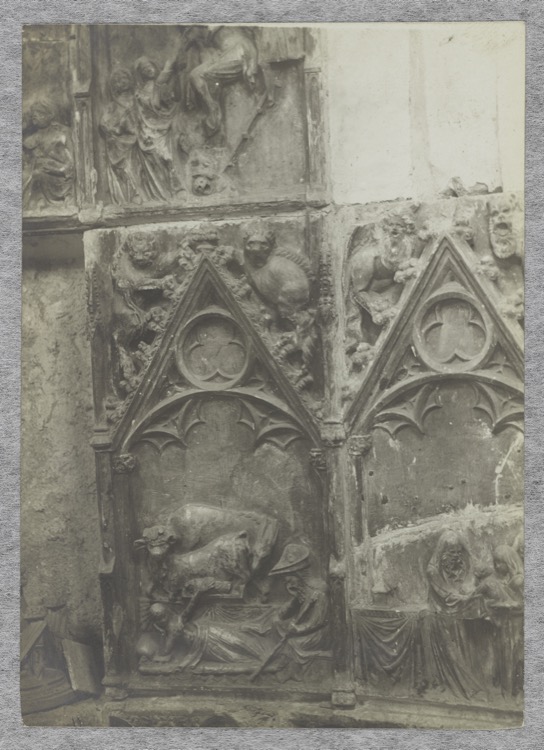 Retable en marbre : détail