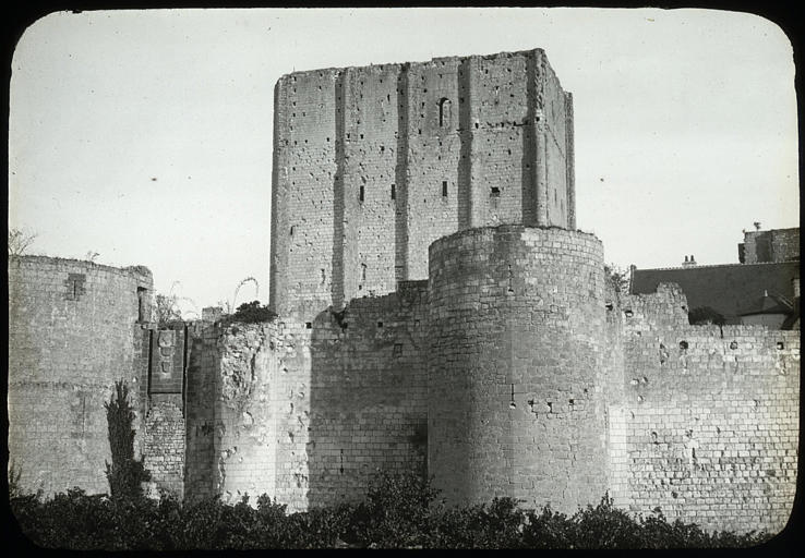 Vieux Château : Enceinte et donjon, côté sud