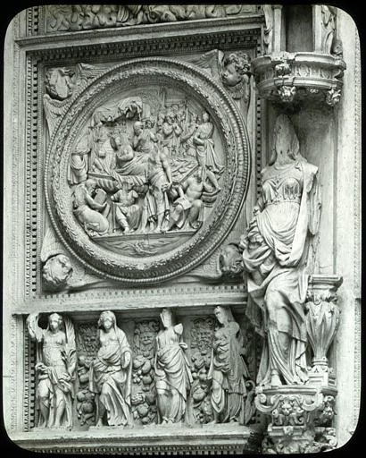 Moulage de la porte de l'église Saint-Maclou de Rouen, détail