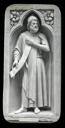 Moulage d'une statue de la façade ouest de la cathédrale de Reims