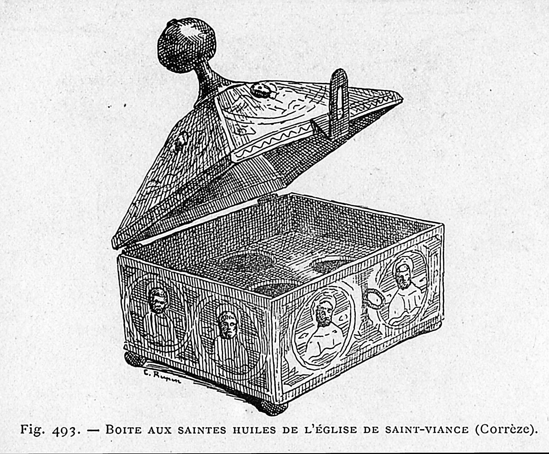 coffret aux saintes huiles, vue générale