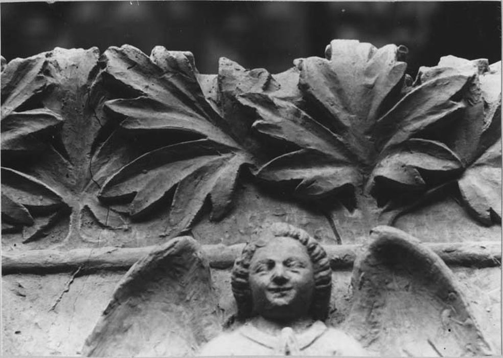 ensemble du monument sépulcral d'Etienne d'Obazine (tombeau, statue), détail