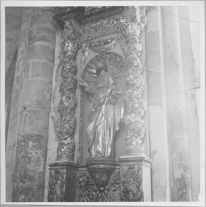 retable architecturé de la chapelle de la Vierge, saint Joseph