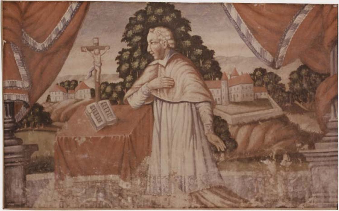 antependium : Jacques Mauclerc, curé de Beaumont, en prière (avant restauration) - © Ministère de la Culture (France), Médiathèque du patrimoine et de la photographie, diffusion RMN-GP