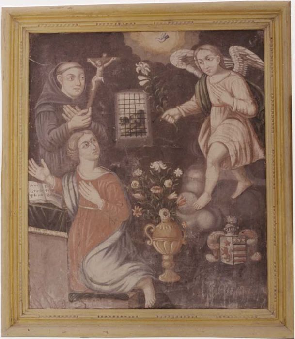tableau : l'Annonciation (avant restauration) - © Ministère de la Culture (France), Médiathèque du patrimoine et de la photographie, diffusion RMN-GP