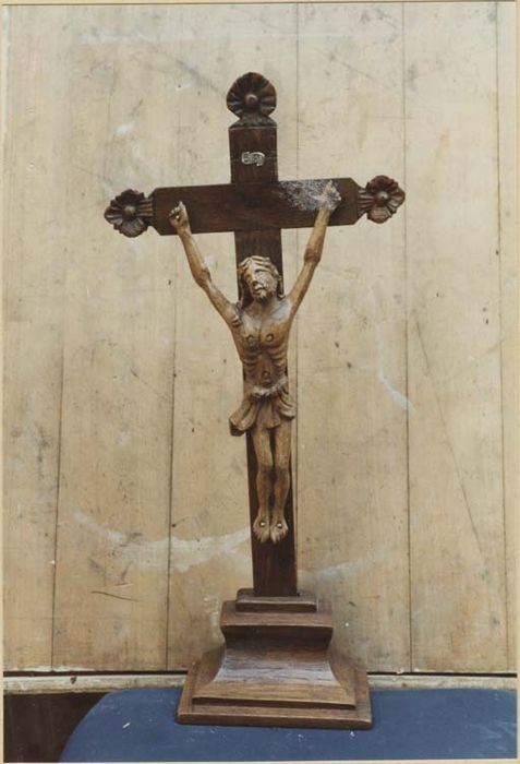 croix d'autel ou croix de sacristie (?) : Christ en croix