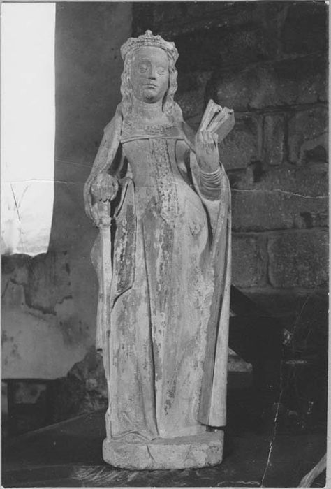 statue (demi-nature) : sainte Catherine d'Alexandrie, dite sainte Agnès