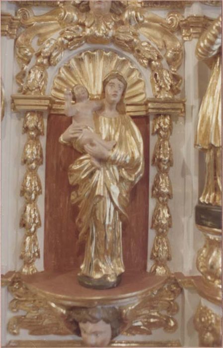 2 gradins, tabernacle, exposition, 8 statuettes