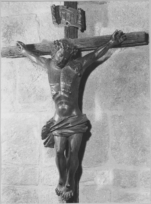 groupe sculpté (petite nature) : Calvaire, Christ