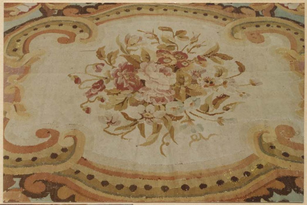 tapis d’apparat orné de rinceaux, détail