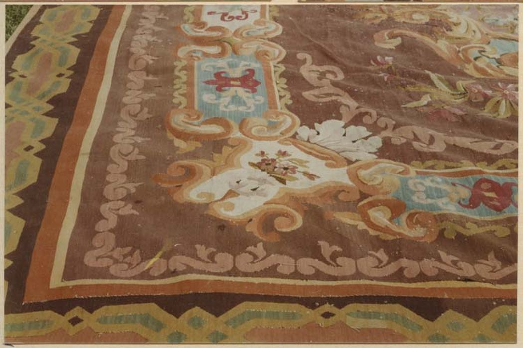 tapis d’apparat orné de rinceaux, détail