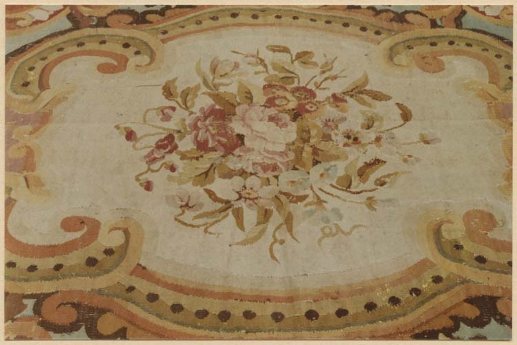 tapis d’apparat orné de rinceaux, détail