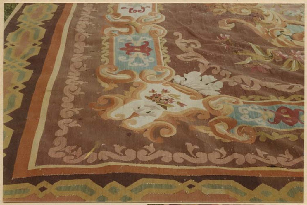 tapis d’apparat orné de rinceaux, détail