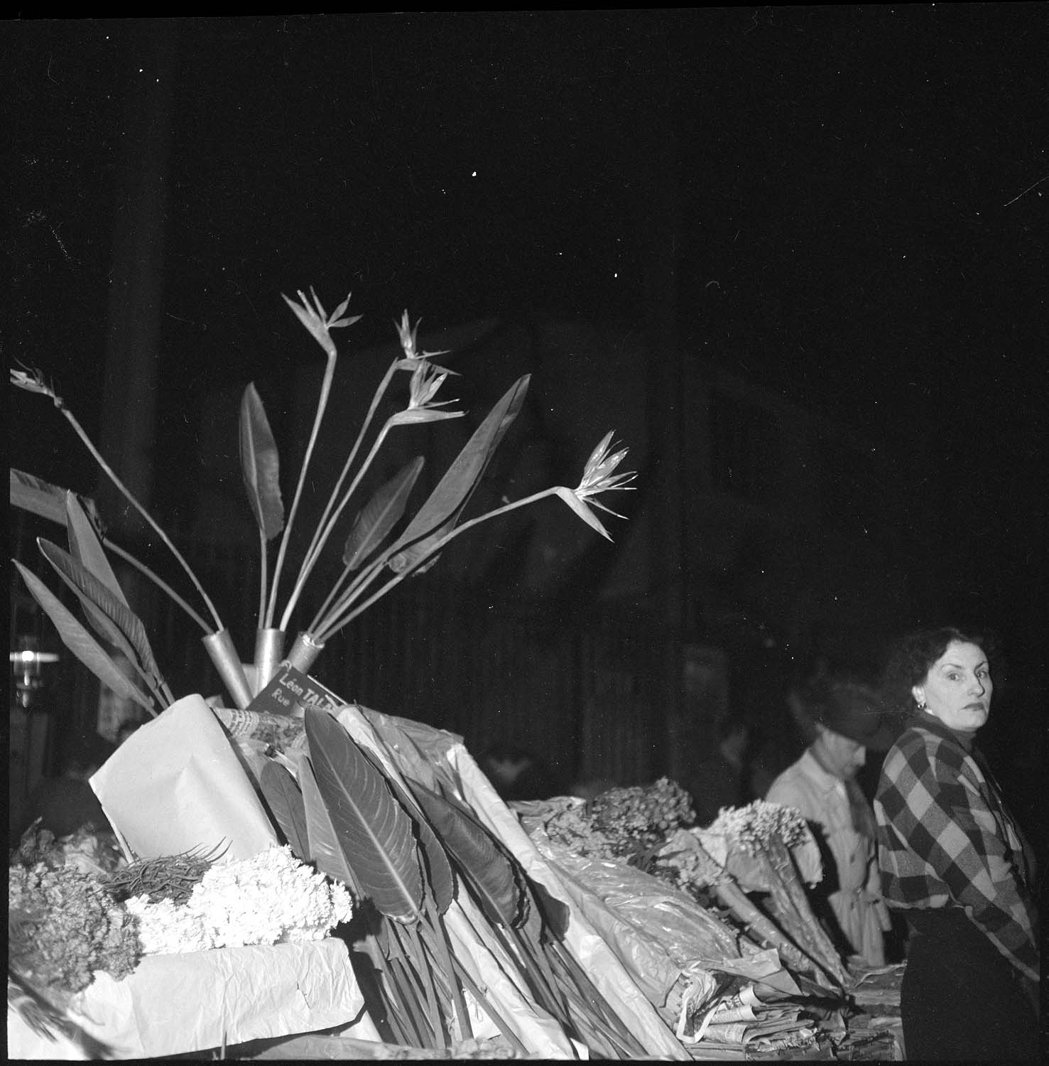 Femme soupçonneuse chez le fleuriste