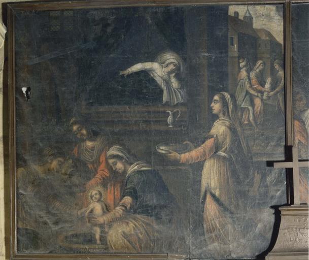 tableau de la Vie de sainte Reine : Naissance de sainte Reine