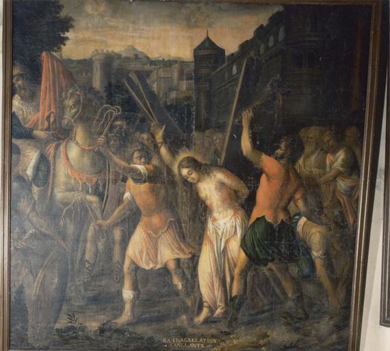 tableau de la Vie de sainte Reine : Charité et Fuite de sainte Reine de la Vie de sainte Reine : Flagellation sanglante