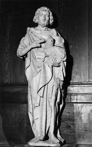 statue : saint Jean-Baptiste, pierre, fin 15e siècle - © Ministère de la Culture (France), Médiathèque du patrimoine et de la photographie (objets mobiliers), tous droits réservés